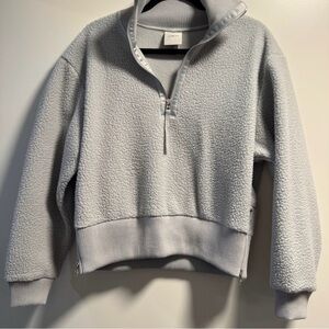 Varley Gray Half-Zip Sweatshirt